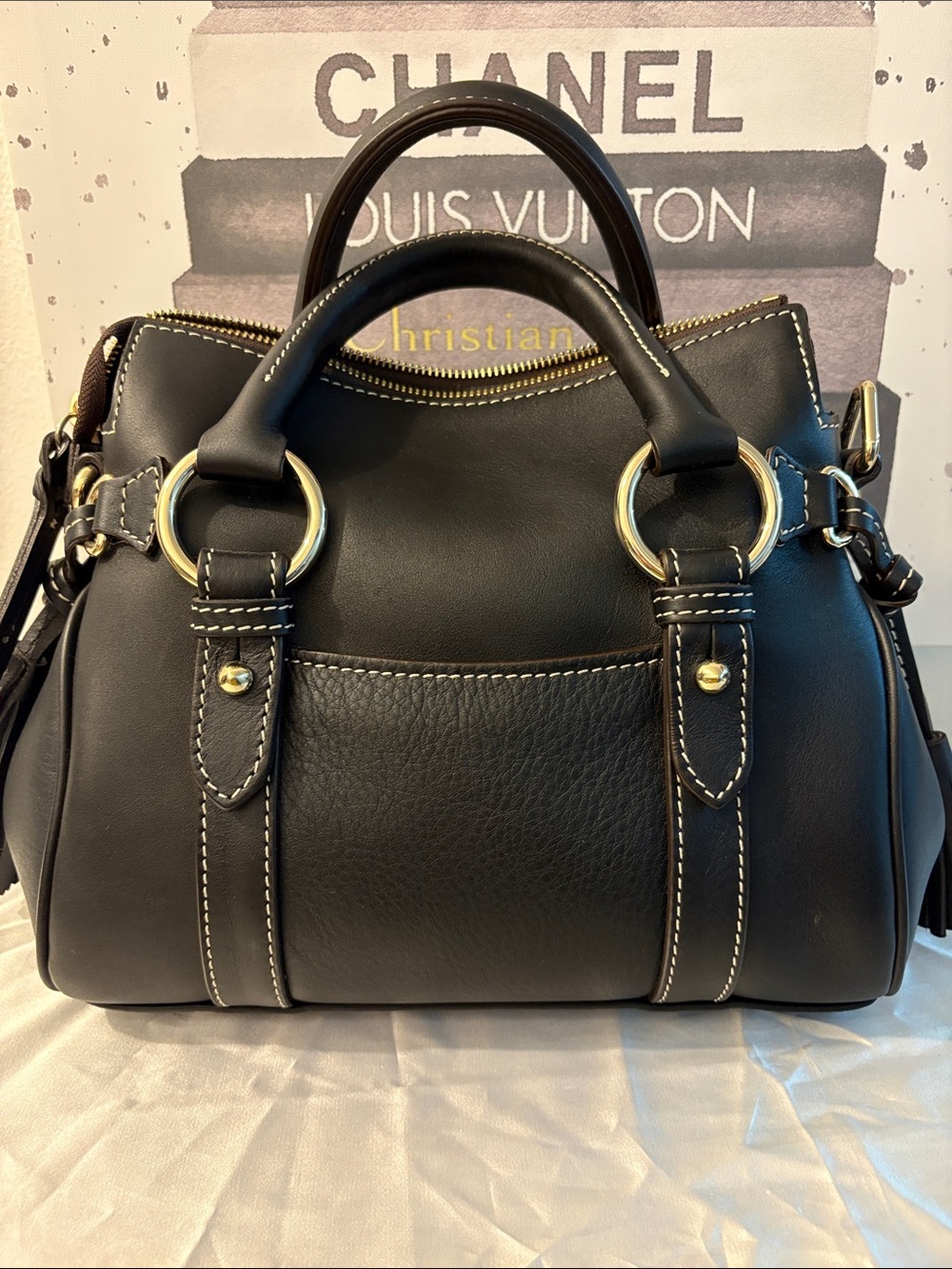 Dooney & Bourke Penrose satchel 30 with pocket - Picture 3 of 12